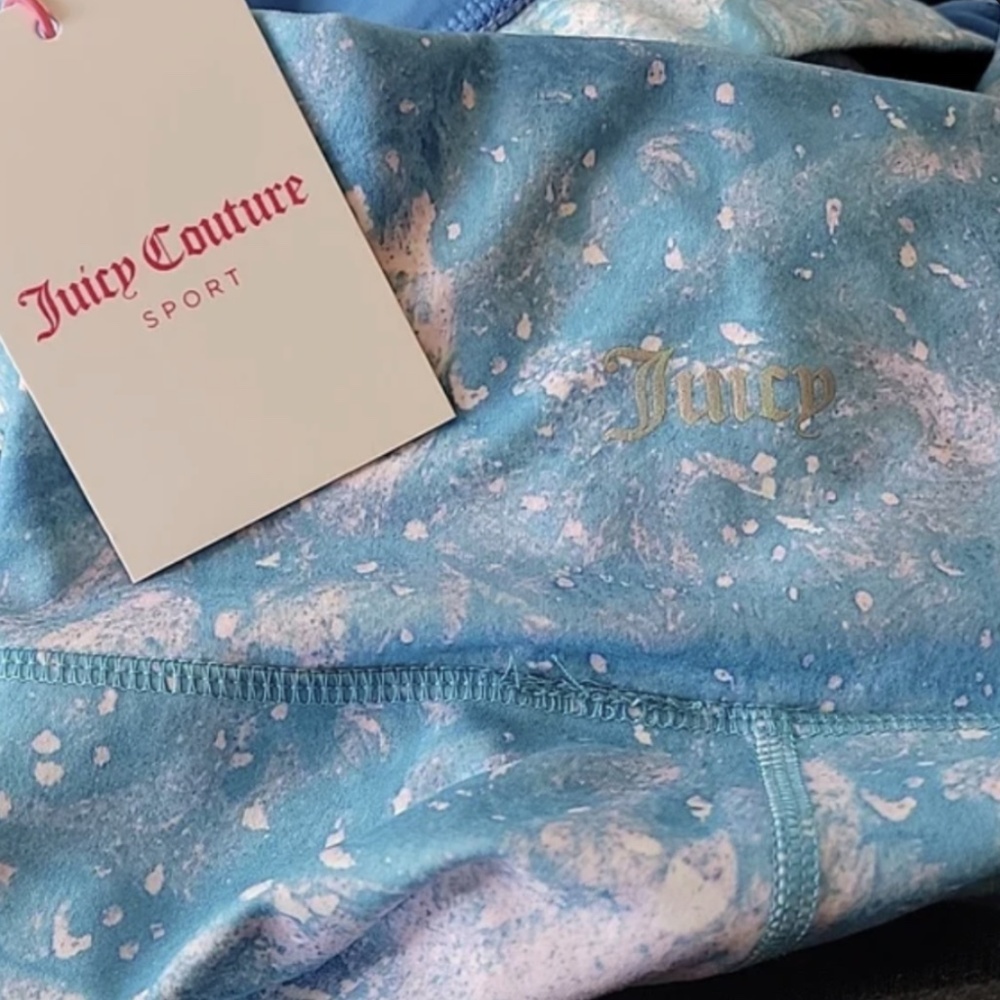 Juicy Couture Aurora Print High Waisted Crossover Leggings XL - Picture 3 of 6